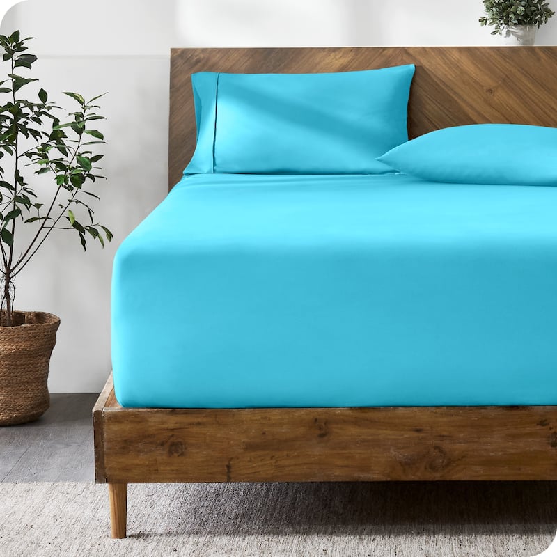 Bare Home Ultra-Soft Microfiber 22 Inch Extra Deep Pocket Fitted Sheet