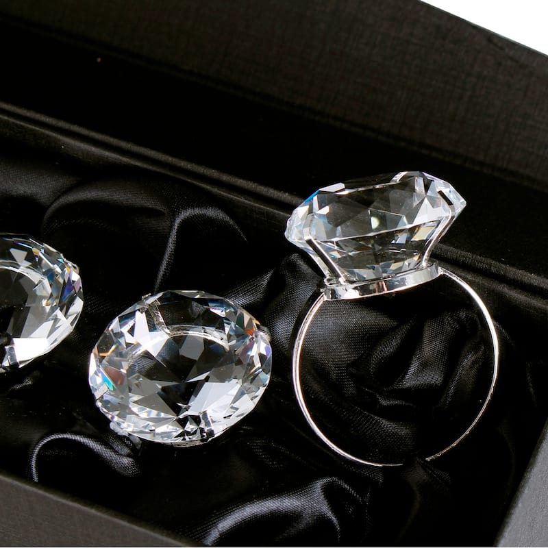 Heim Concept Diamond Ring Napkin Rings (Set of 4)