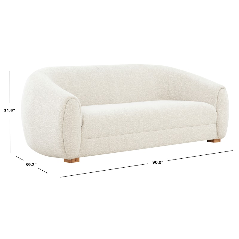 SAFAVIEH Home Emiliana Boucle Sofa - 90"W x 39"D x 32"H