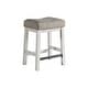 preview thumbnail 3 of 2, Drake Two-Toned Rustic White and Oak Backless Counter Height Stool (Set of 2)