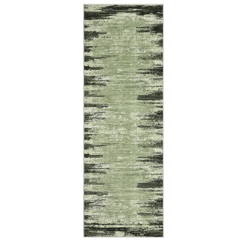 Washable Area Rugs for Living Room Modern Abstract Rug Non Slip Non Shedding Stain Resistant Carpet