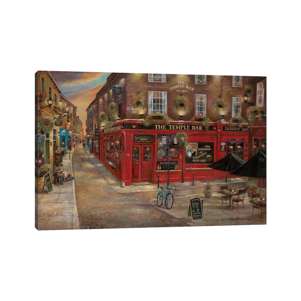 iCanvas "The Temple Bar" by Ruane Manning Canvas Print
