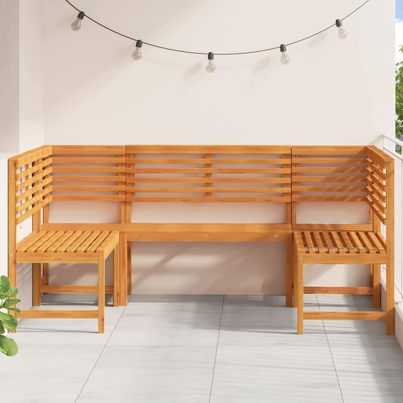 vidaXL Garden Bench Set Brown solid acacia wood - 20 x 35 x 30