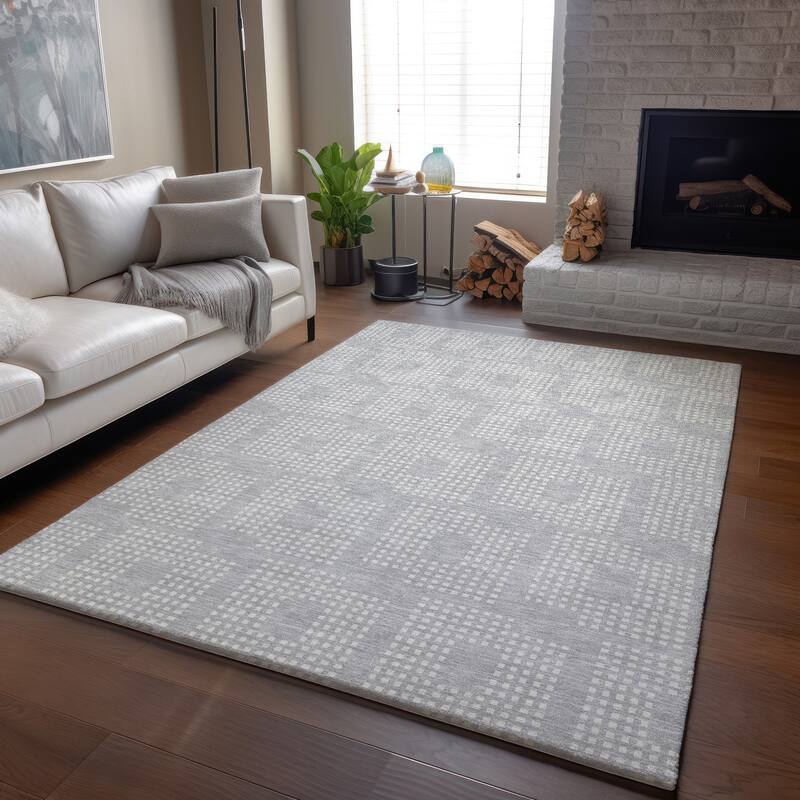 Premium Washable Super Soft Modern Houndstooth Mayfield Rug
