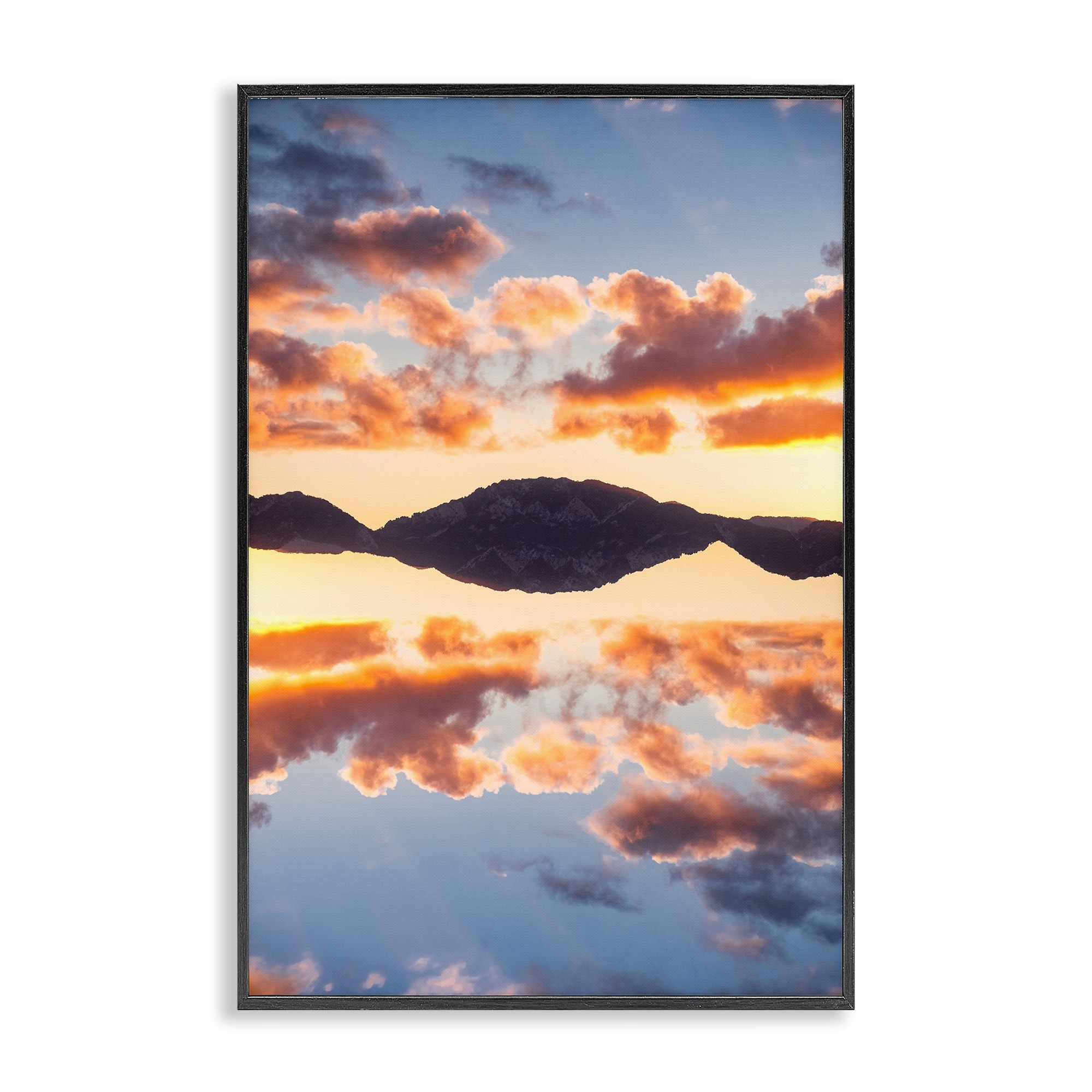 Stupell Vibrant Sunset Reflection Framed Giclee Art Design By Robin Vandenabeele