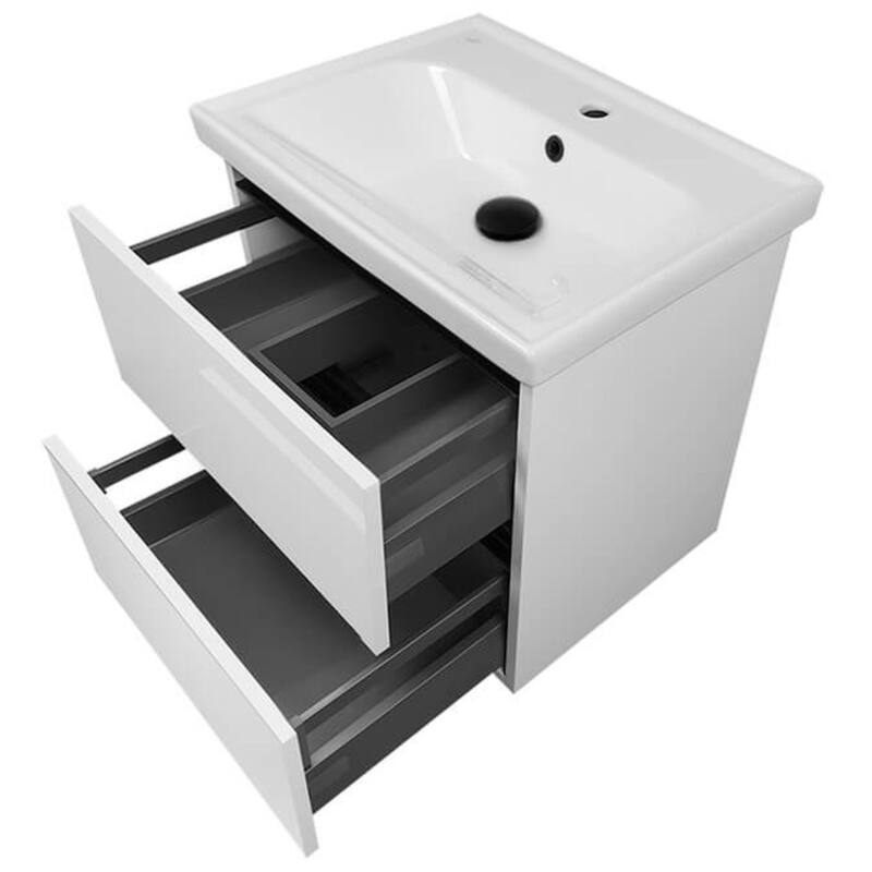 Nameeks Sky-2618-W Sky 26" Wall Mounted Single Basin Vanity Set with