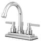 preview thumbnail 3 of 1, Kingston Brass Elinvar Centerset Bathroom Faucet with Brass Pop-Up Polished Chrome