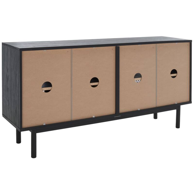 SAFAVIEH Home Piran 63-inch 4 Door 2 Shelf Media Stand. - 63"Wx16"Dx32"H