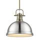 Option Aged Brass with Pewter