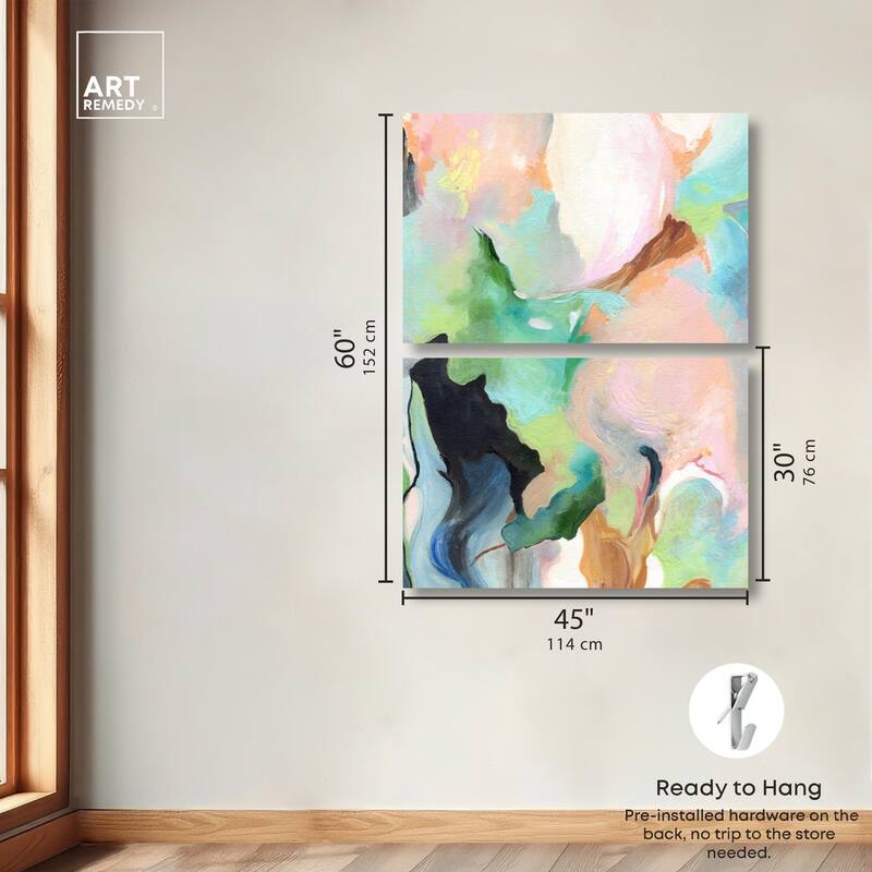 The Dreamer part II Canvas Set of 2 by Art Remedy, Gallery Wrapped