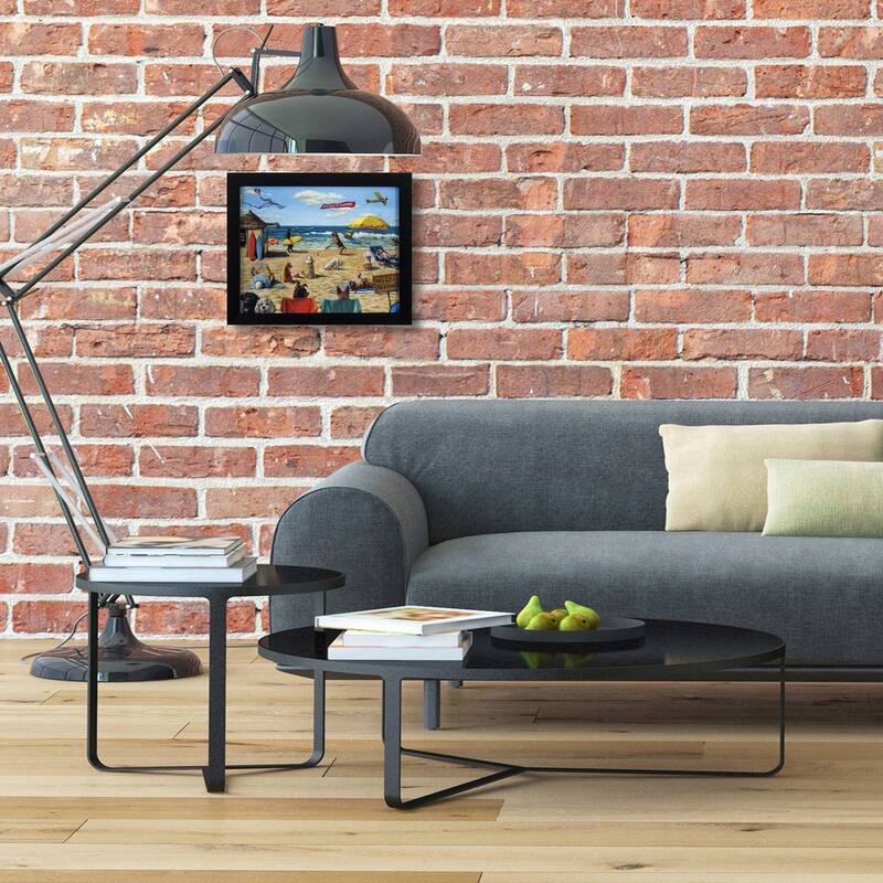 Propac Images Dog Beach Textured Wall Art - Multi-Color