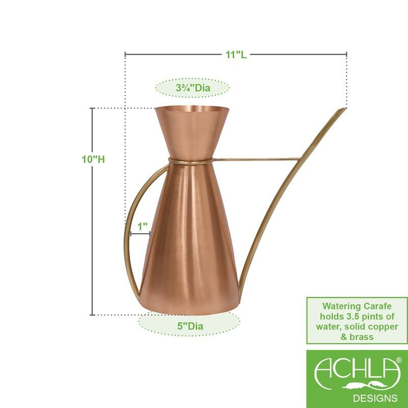 Achla Designs Brass Watering Can, Antique Finish