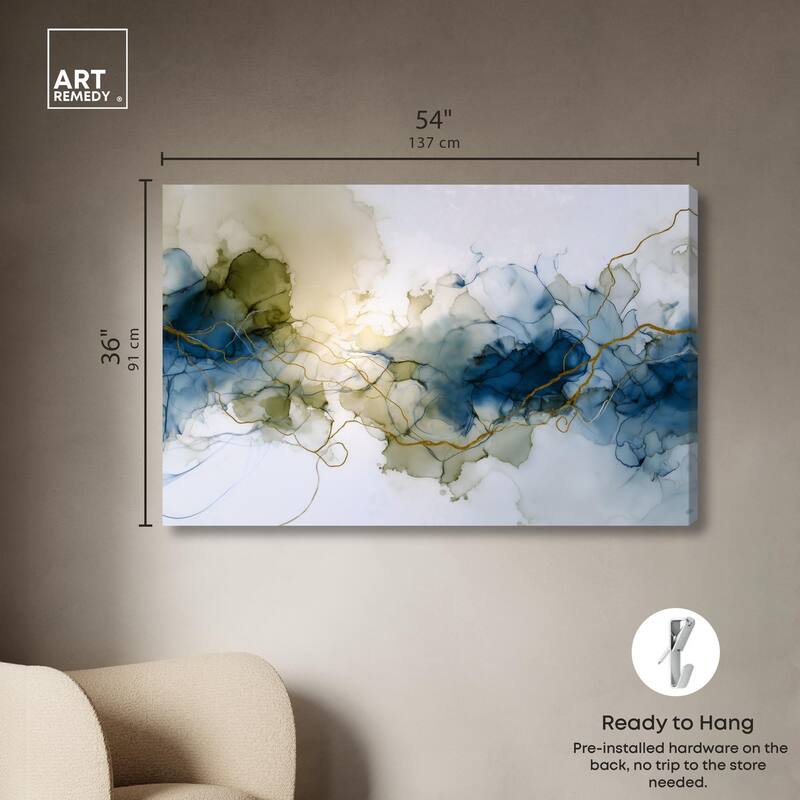Fluid Geode Canvas by Art Remedy, Gallery Wrapped