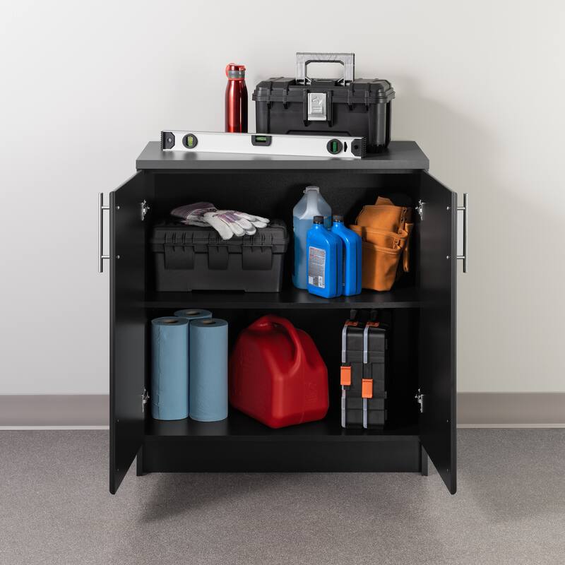 Prepac Elite Home Storage 16 in Deep Base Cabinet - 32" W x 35.75" H x 18" D