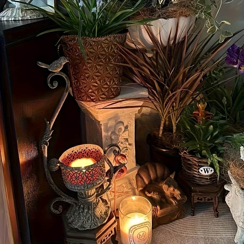 Garden Decorative Column, 12"Retro Elegant White Ancient Greek Style Roman Column, Suitable for Garden Decoration