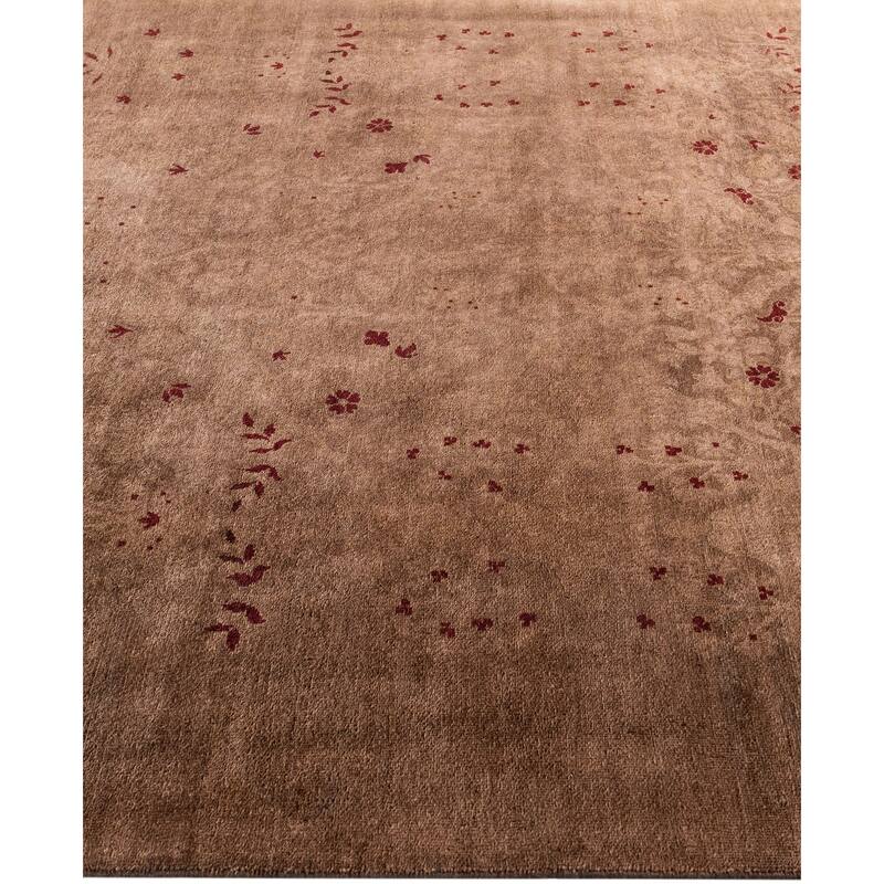 Overdyed One-of-a-Kind Hand-Knotted Area Rug - Brown - 6' 1" x 8' 9"