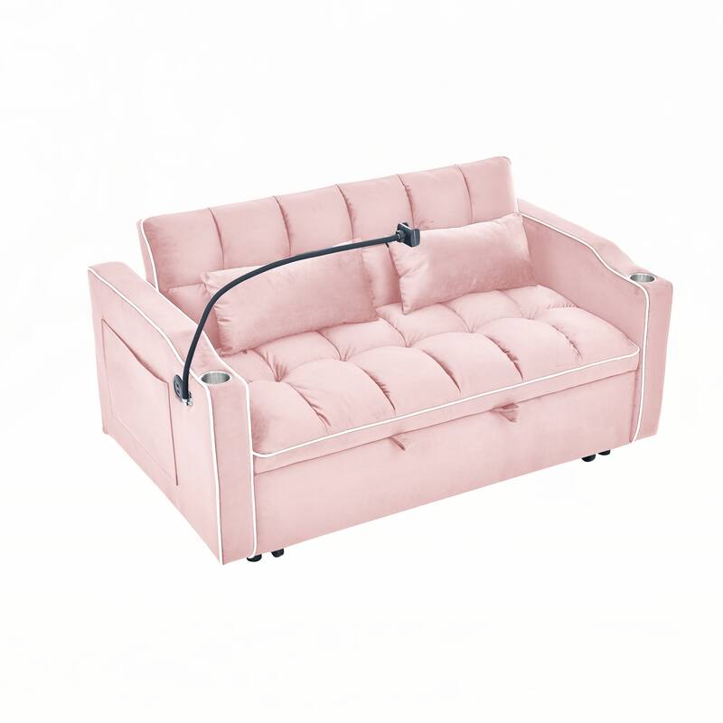 55.51 inch versatile foldable sofa bed