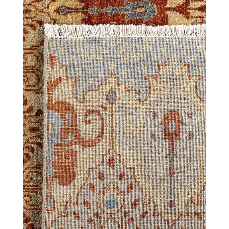 Ikat One-of-a-Kind Hand-Knotted Area Rug - Gray, 9' 3" x 12' 3" - 9' 3" x 12' 3"