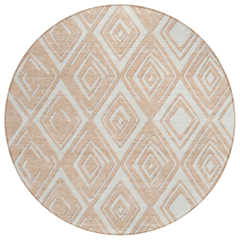 HomeRoots Geometric Transitional Rectangle Outdoor Rug