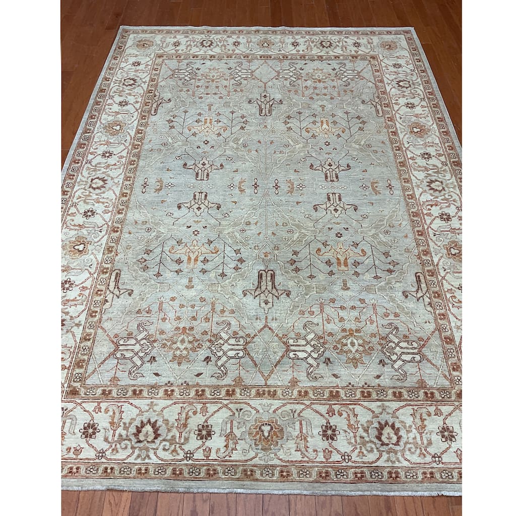 HERAT ORIENTAL Handmade Oushak Wool Rug - 6'5" x 8'7"