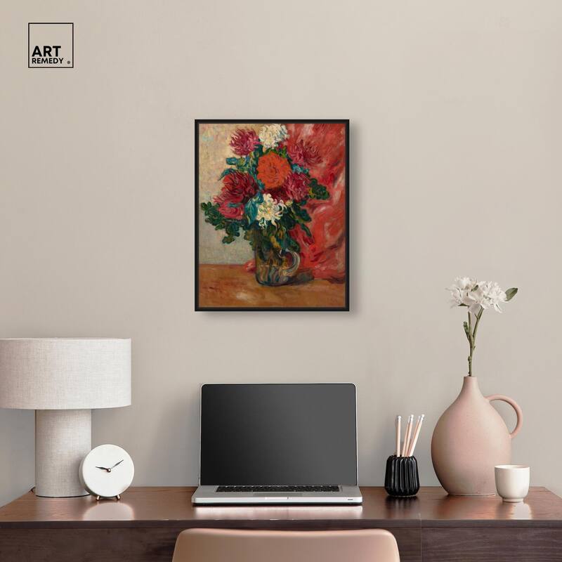 Valtat Dahlias Canvas by Art Remedy