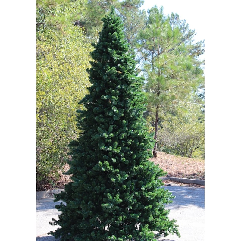 30' Pre-Lit Olympia Pine Artificial Giant Commercial Tower Christmas Tree - Warm White LED Lights - over-10-feet