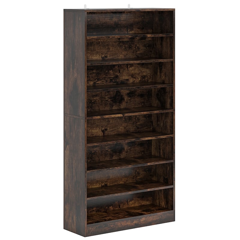 9 Tiers Tall Shoe Storage Rack Cabinet with Open Shelf for Entryway