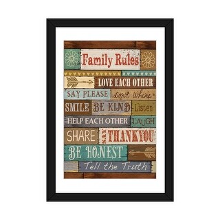 iCanvas "Family Rules" by Conrad Knutsen - Bed Bath & Beyond - 37450854