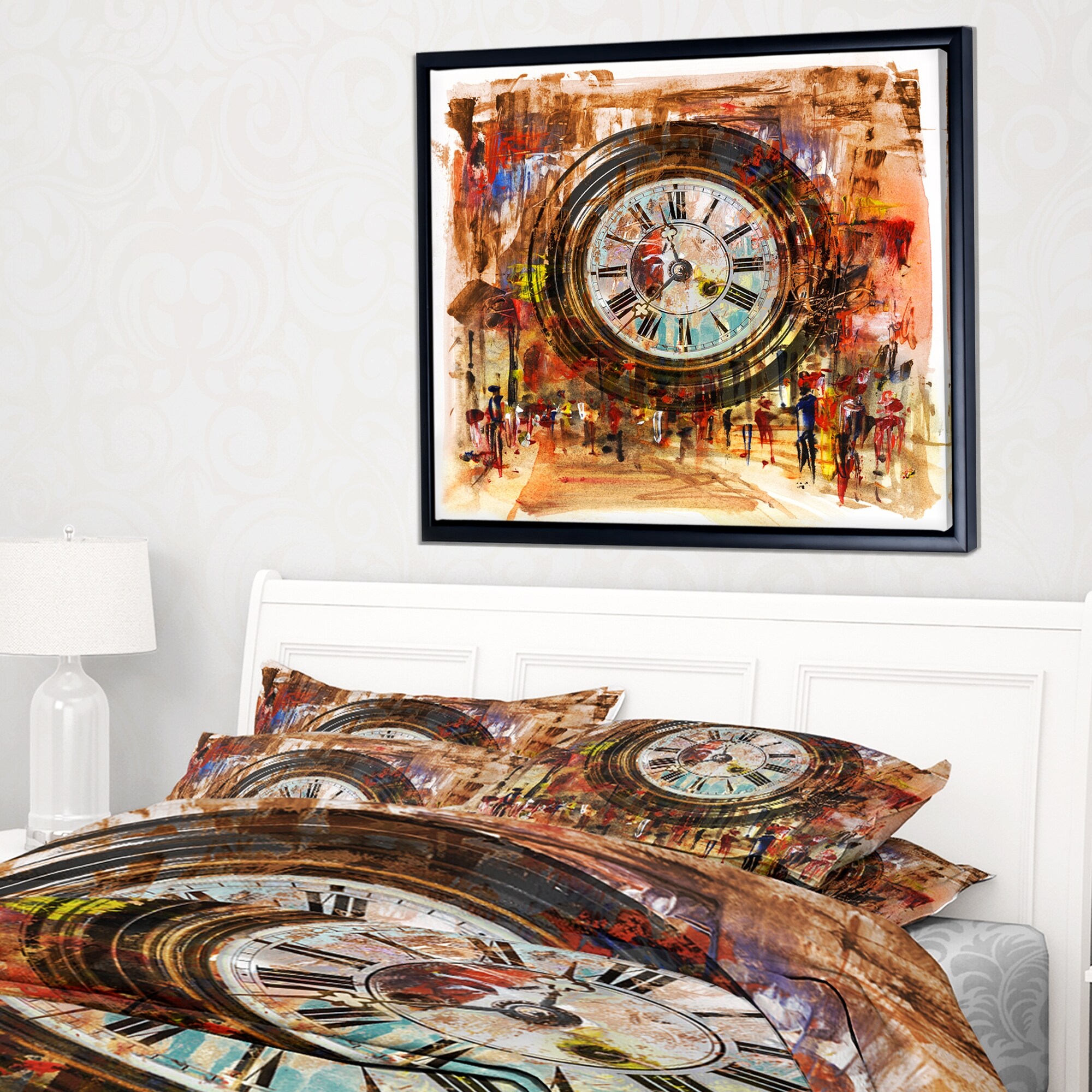 Shop Designart People And Time Acrylic Painting Large Abstract