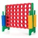 preview thumbnail 16 of 20, Jumbo 4-to-Score Giant Game Set with 42 Jumbo Rings and Quick-Release Slider - 47.5" x 17" x 41" (L x W x H)