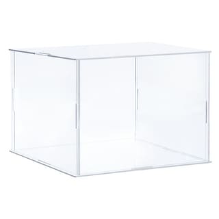 Acrylic Display Case Plastic Box Cube Storage Box Dustproof Showcase ...