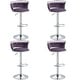 preview thumbnail 135 of 155, Velvet Upholstered Adjustable Bar Stool Swivel Counter Chair Set of 2