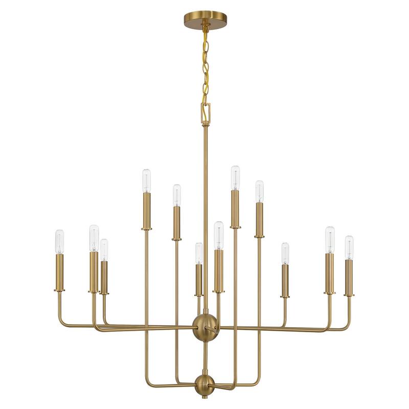 Avondale 12-Light Chandelier - Warm Brass
