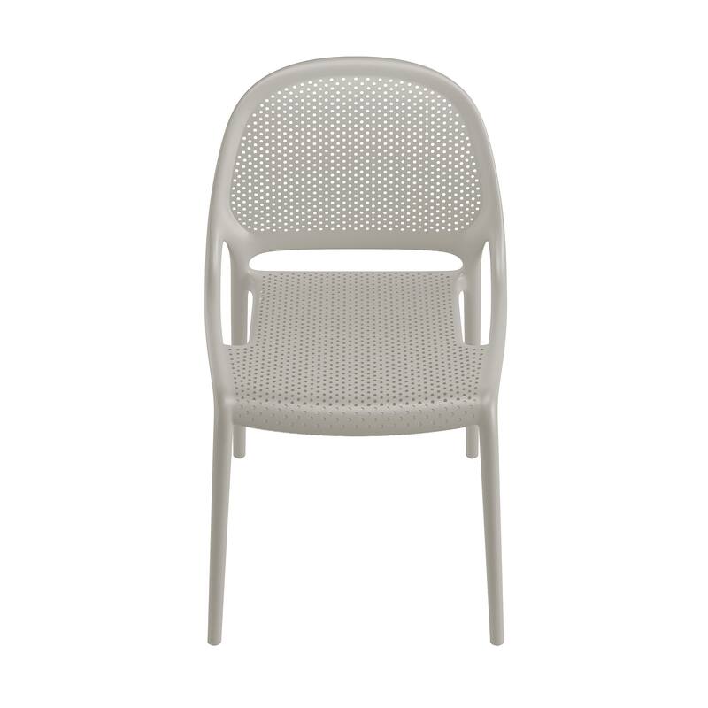 Shay Stackable Plastic Chair for Indoors or Outdoors - Set of 2