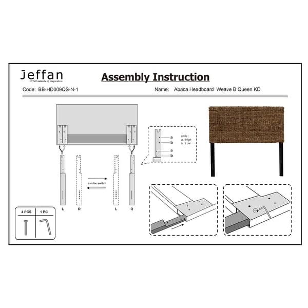 Natural Handwoven Abaca Headboard by East at Main Bed Bath & Beyond 26031370