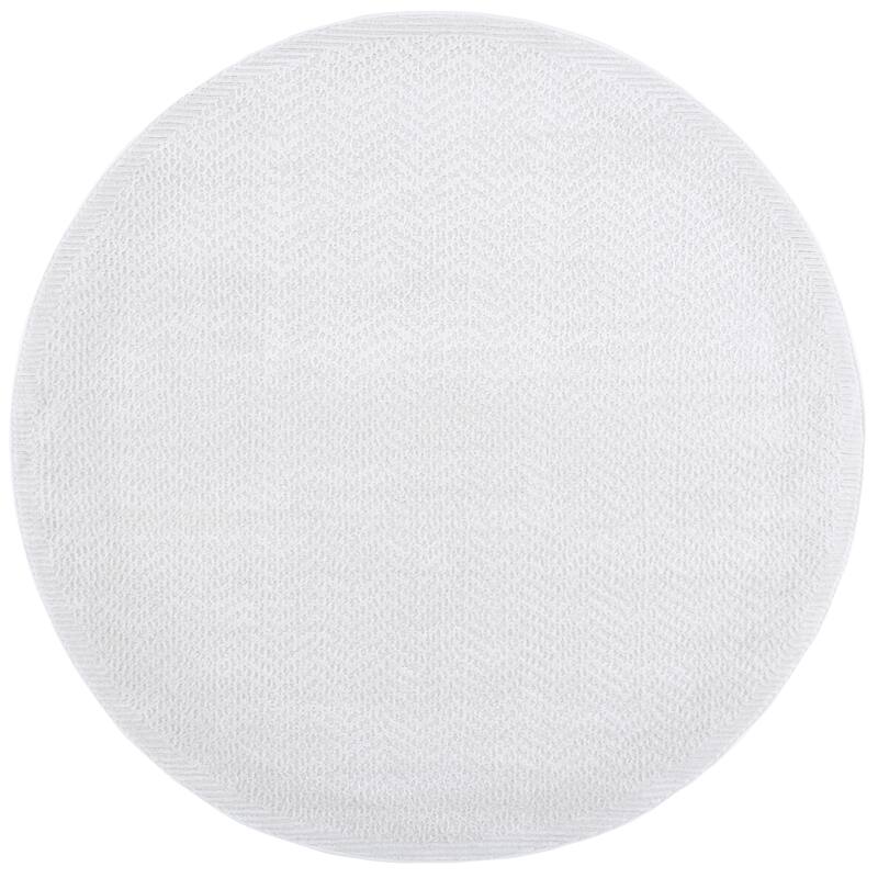 SAFAVIEH Saylor Sevasti Modern Contemporary Rug - 6'3" Round - Ivory