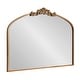 preview thumbnail 57 of 107, Kate and Laurel Arendahl Traditional Baroque Arch Wall Mirror 36x29 - Gold
