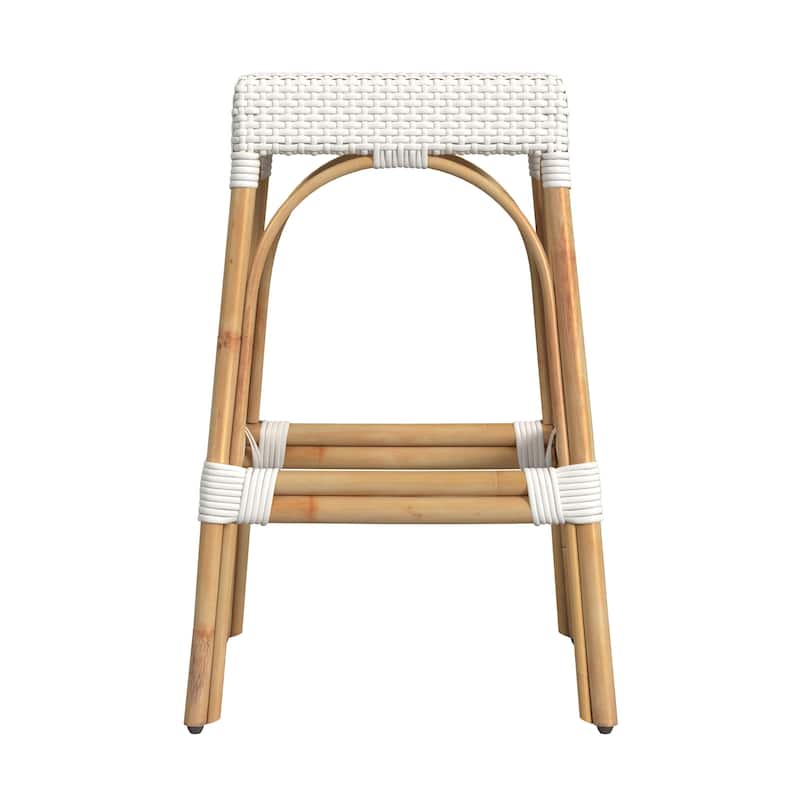 Robias Rectangular Rattan 30" Bar Stool
