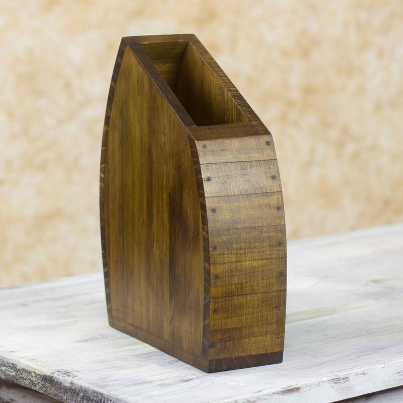 Novica Handmade Mountain Wood Decorative Vase