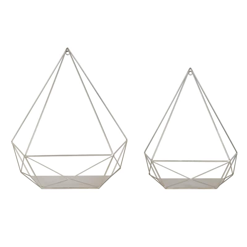 Kate and Laurel Prouve Metal Wall Shelves 2 pc set - 2 Piece