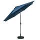 10ft Patio Umbrella with Lights without Base Outdoor Solar Umbrella