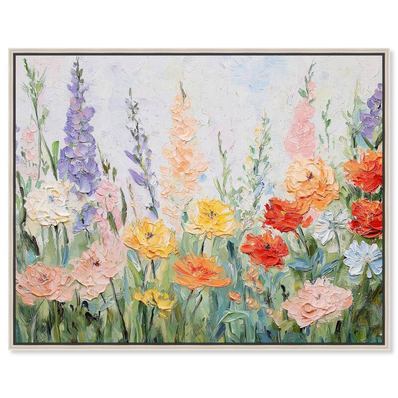 Summer Abundance I Canvas by Art Remedy - Silver - 45" x 36"