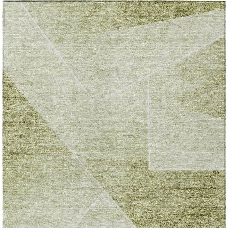 HomeRoots Abstract Transitional Rectangle Outdoor Rug