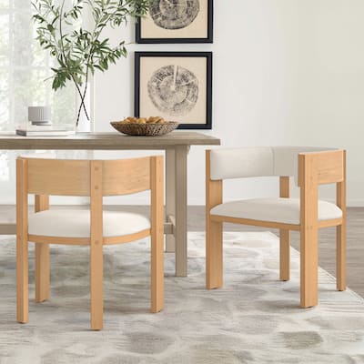 Upholstered Dining Chair Wooden Dining Chairs Set of 2 Modern Dining Room Chair for Kitchen Dining Room