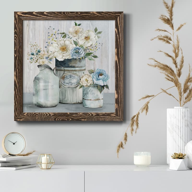 French Garden Flowers II-Premium Framed Canvas - Ready to Hang