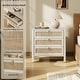 preview thumbnail 13 of 37, Set of 2 Farmhouse Style Nightstands with 3 Drawers