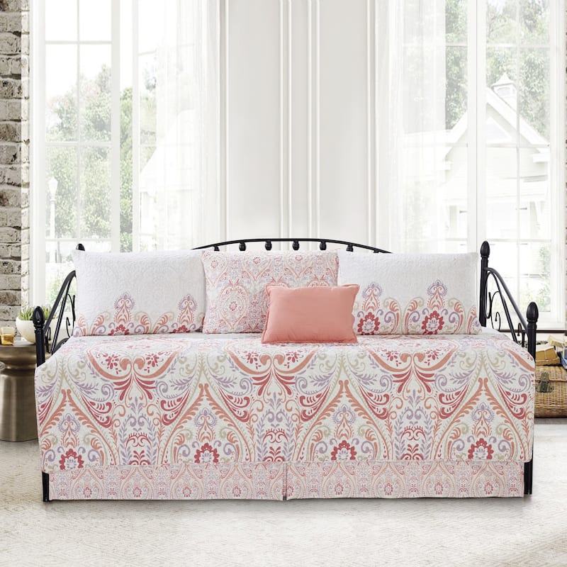 Serenta 6 Piece Cotton Blend Daybed Bedspread Coverlet Set - 75" x 39"