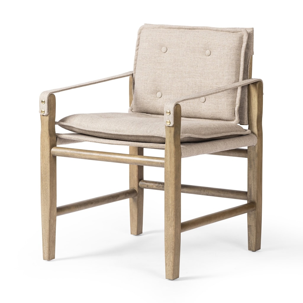 Ferick Dining Armchair-Alcala Taupe - 23.0W x 25.0 x 34.0H