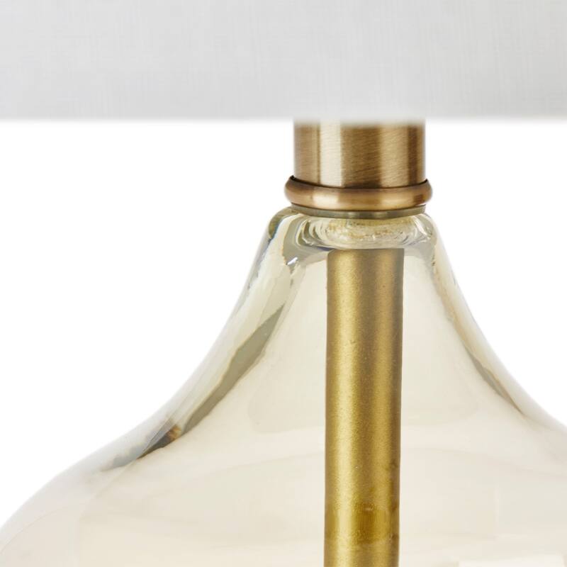 Ellipse Curved Gourd Glass Table Lamp, Set of 2