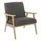 preview thumbnail 66 of 85, Weldon Mid-Century Fabric Upholstered Chair Charcoal